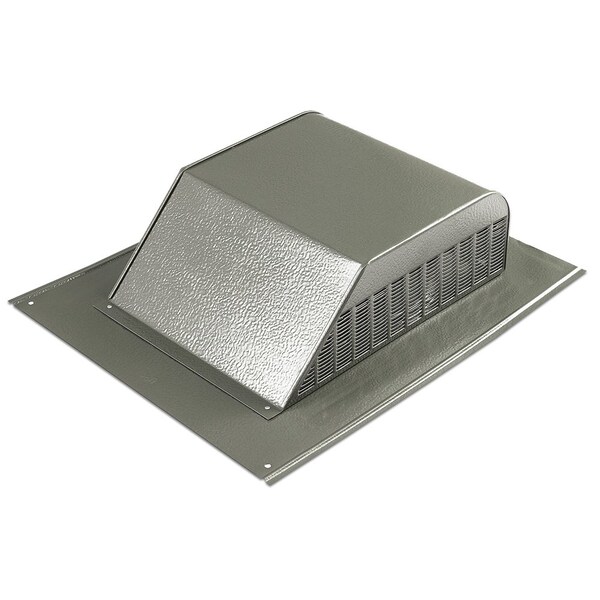 Gaf Master Flow 60 sq. in. NFA Galvanized Slant Back Roof Louver Static Vent in Weathered Wood with Weather Filter SSB960GWFWW - main